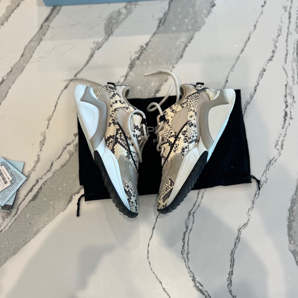 Phillipe Model Women’s Python And Nylon Sneakers … - image 5